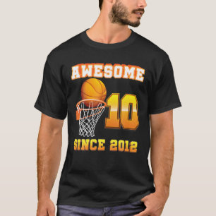 2012素晴らし年からバスケットボール10誕生日10年 Tシャツ