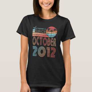 2012素晴らし年10月10誕生日10年 Tシャツ