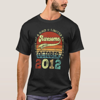 2012素晴らし年10月10誕生日10年 Tシャツ