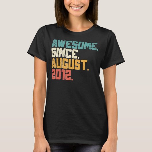 2012素晴らし年10誕生日10年 Tシャツ (正面)