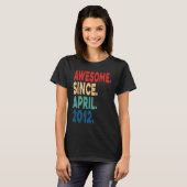2012素晴らし年4月11誕生日11年 Tシャツ (正面フル)