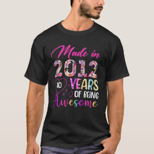 2012誕生日Gif素晴らしで10年 Tシャツ
