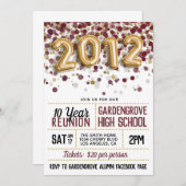 2012高等学校大学懇親会招待状 招待状 (正面/裏面)