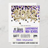 2012高等学校大学懇親会招待状 招待状 (正面/裏面)