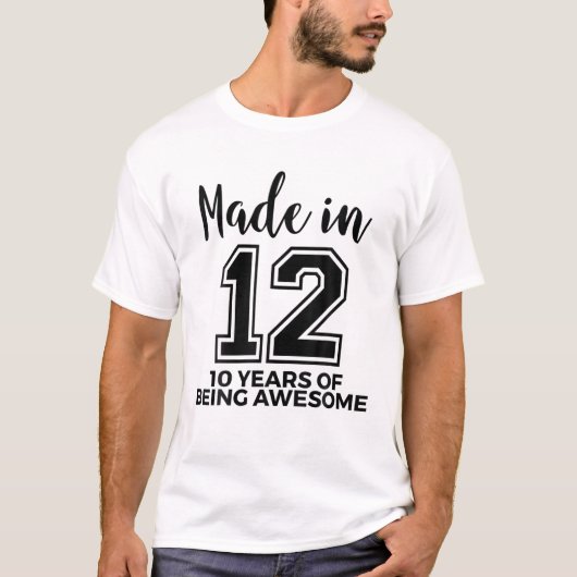 2012 生まれ 10誕生日少年10歳のBeiの女の子 Tシャツ (正面)