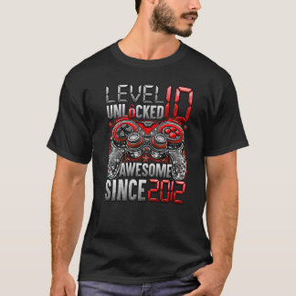 2012 10誕生日以素晴らし降のレベル10のロック解除 Tシャツ