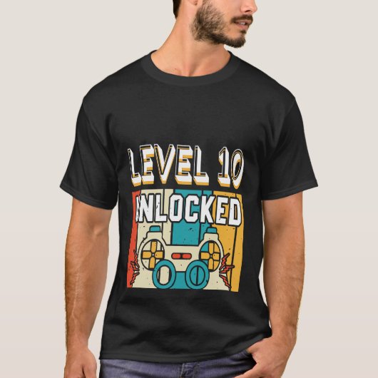 2012 10誕生日以素晴らし降のレベル10のロック解除 Tシャツ (正面)