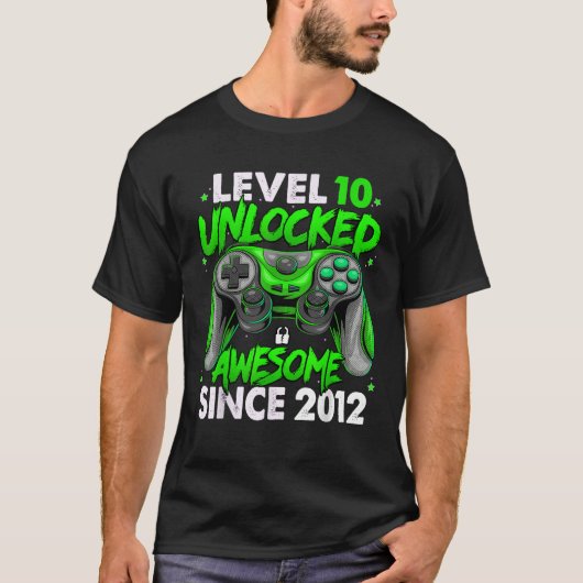 2012 10誕生日以素晴らし降のレベル10のロック解除 Tシャツ (正面)