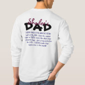 2012-13年のジェファーソンアカデミーのパーソナライズな応援のパパ Tシャツ (裏面)