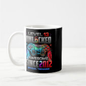 2012 13誕生日以素晴らし降のレベル13のロック解除 コーヒーマグカップ (左)