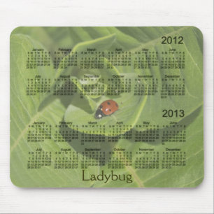 2012-2013年のてんとう虫のカレンダーのマウスパッド マウスパッド