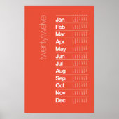 2012 Calendar Poster – Helvetica Grid System ポスター (正面)