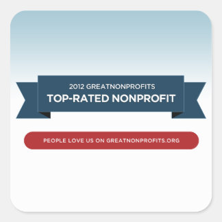 2012 GreatNonprofits Top-Rated Award Stickers スクエアシール