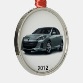 2012 Mazda3 4ドアのクリスマスツリーの装飾 メタルオーナメント (右)