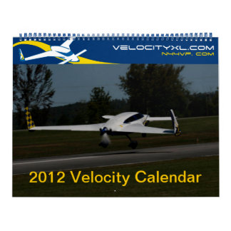 2012 Velocity Kitplaneカレンダー – 全サイズ カレンダー