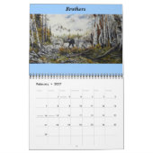 2012 Wildlife Art Calendar Art by David Paul カレンダー (2月 2027)