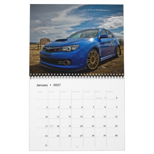 2012 WSCのカレンダー カレンダー (1月 2027)