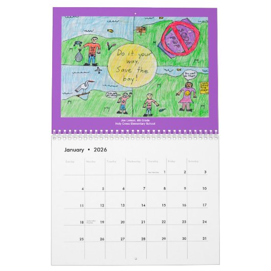 2012 WSSCの芸術のコンテストのカレンダー カレンダー (1月 2026)