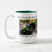 2012 ZX10Rのための時あらゆるGixxerを過ぎたwheelie ツートーンマグカップ (左)