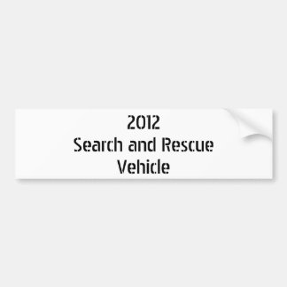 2012SearchおよびRescueVehicle バンパーステッカー