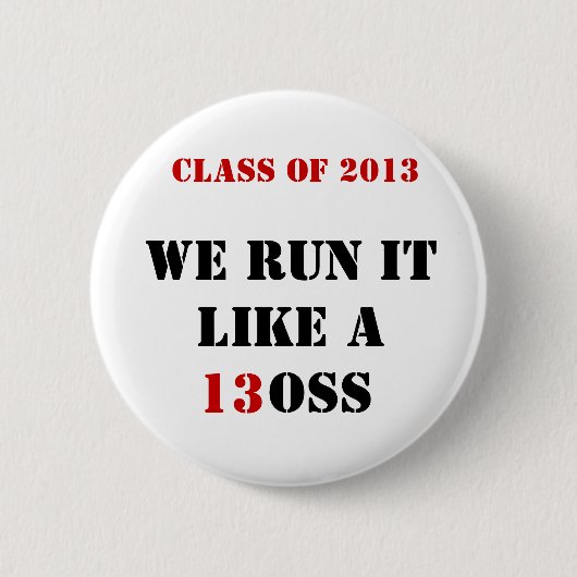 2013のステッカーのクラス 缶バッジ (正面)