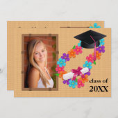 2013のピンクのレイの卒業の招待状のクラス 招待状 (正面/裏面)