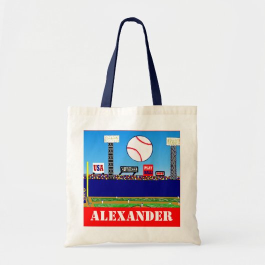 2013の子供のスポーツの野球のブックバッグのギフト トートバッグ (正面)