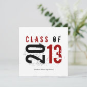 2013エレガント年のクラス（黒、白、赤） 招待状 (スタンド正面)