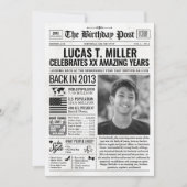 2013カスタム年新聞紙誕生日カードのトレンド シーズンカード (正面)