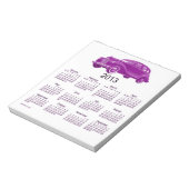 2013カーカレンダーメモ帳 ノートパッド (回転)
