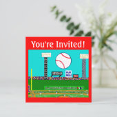 2013キッズスポーツカスタムバースデーパーティ招待状 招待状 (スタンド正面)