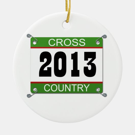 2013クロス・カントリーのオーナメント セラミックオーナメント (正面)