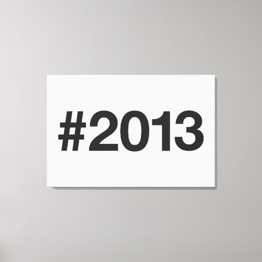 2013ハッシュタグ12誕生日記念日 キャンバスプリント (正面)