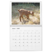 2013ヤギのカレンダー美しいヤギ天使ヤギ カレンダー (3月 2027)