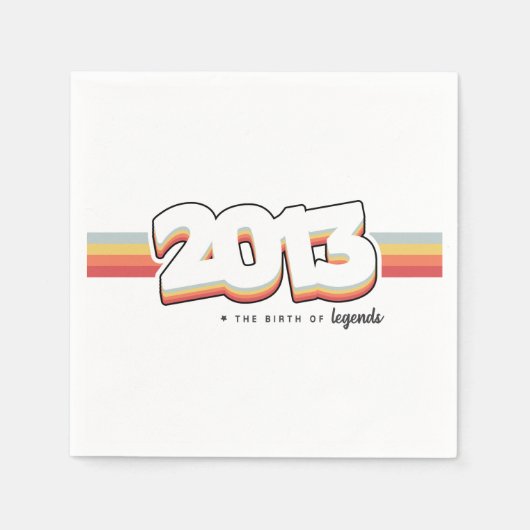 2013伝説誕生 スタンダードカクテルナプキン (正面)