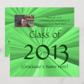 2013卒業発表 招待状 (正面/裏面)