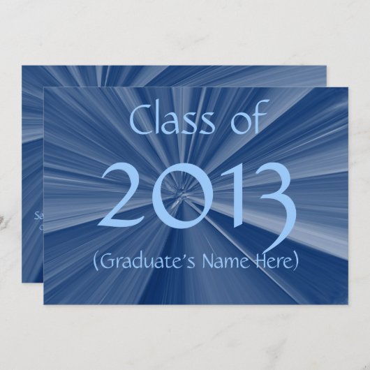 2013卒業発表 招待状 (正面/裏面)