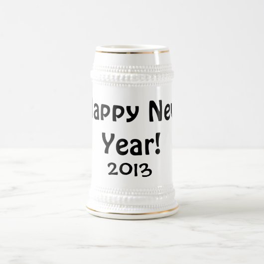 2013年おめでとう！ ビールジョッキ (中央)