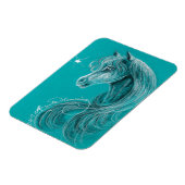 2013年に完成したアラビア馬 マグネット (左側)