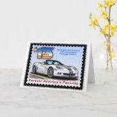 2013年のコルベット第60記念日のコンバーチブル カード (黄色い花)