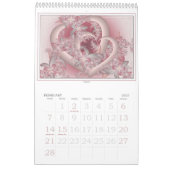 2013年のフラクタルによっては壁掛けカレンダーが開花します カレンダー (2月 2027)