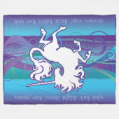 2013年のミンクの巣の感動的なユニコーン毛布 フリースブランケット (正面(横))