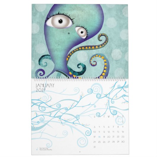 2013年のユニーク巨大カレンダー カレンダー (1月 2027)