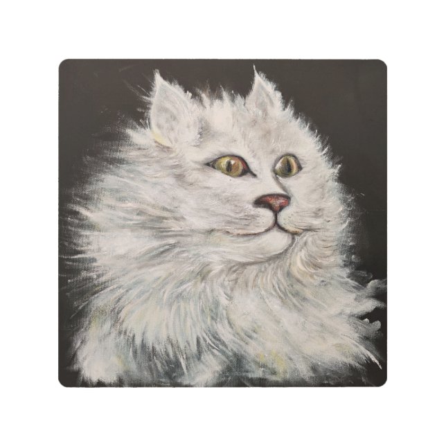 2013年のライオン猫 メタルプリント (正面)