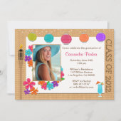 2013年のルアウ(ハワイ式宴会)卒業記録 招待状 (正面)