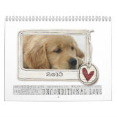 2013年の写真犬のカレンダー カレンダー (カバー)