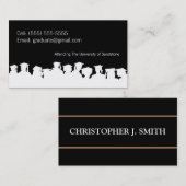 2013年の卒業の名刺のクラス コーリングカード (正面/裏面)