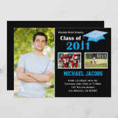 2013年の卒業招待状のスクロールダウン 招待状 (正面/裏面)