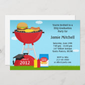 2013年の卒業BBQのパーティの招待状のクラス 招待状 (正面/裏面)