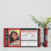 2013年の卒業VIPの入場のチケットのクラス 招待状 (スタンド正面)